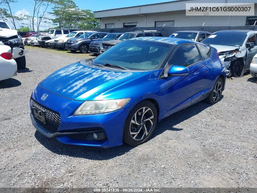 2016 Honda Cr-Z Ex/Ex-L Navi VIN: JHMZF1C61GS000307 Lot: 39741836