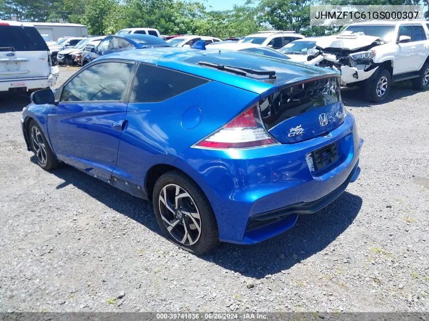 2016 Honda Cr-Z Ex/Ex-L Navi VIN: JHMZF1C61GS000307 Lot: 39741836