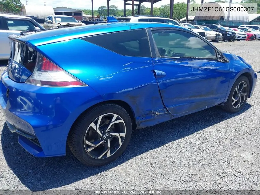 2016 Honda Cr-Z Ex/Ex-L Navi VIN: JHMZF1C61GS000307 Lot: 39741836