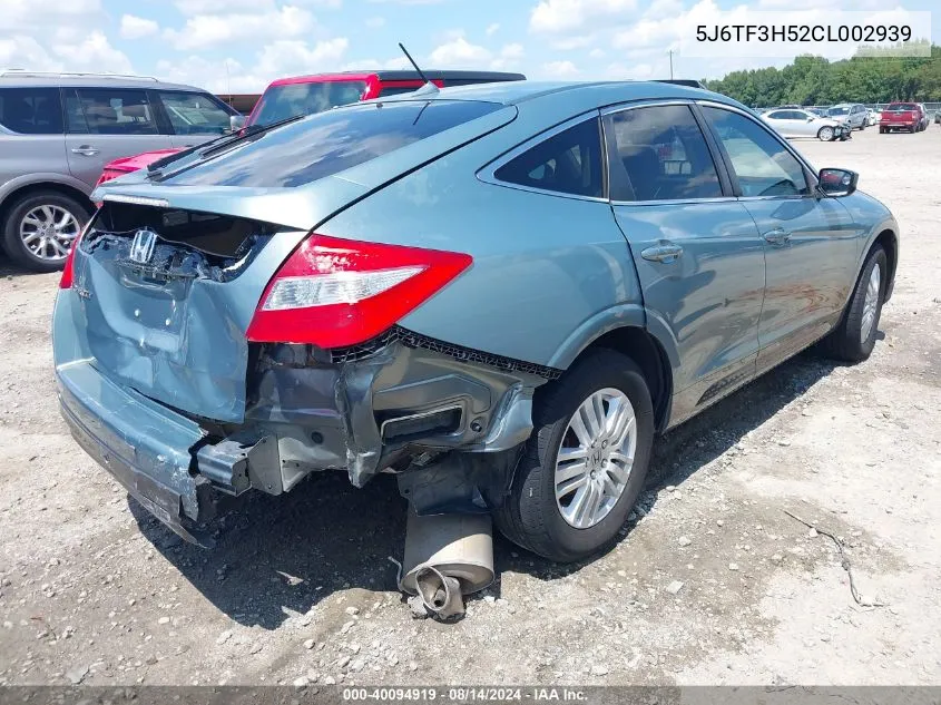 5J6TF3H52CL002939 2012 Honda Crosstour 2.4 Ex-L