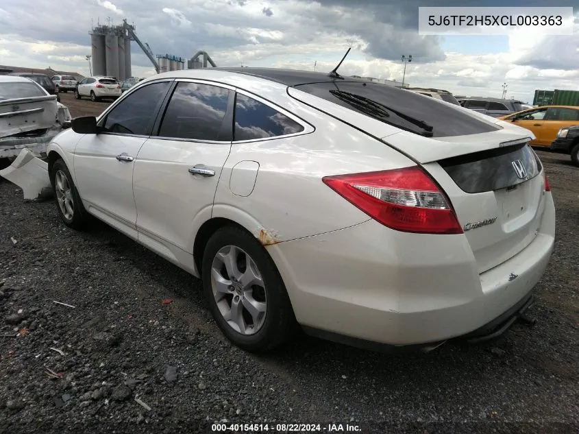 5J6TF2H5XCL003363 2012 Honda Crosstour Ex-L