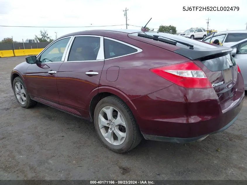 2012 Honda Crosstour Ex-L VIN: 5J6TF2H52CL002479 Lot: 40171166