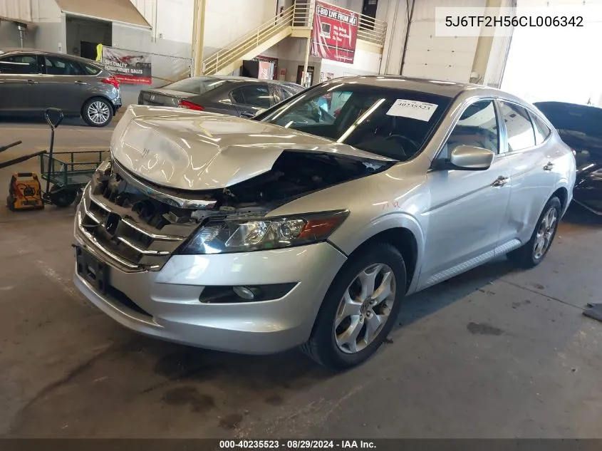 2012 Honda Crosstour Ex-L VIN: 5J6TF2H56CL006342 Lot: 40235523