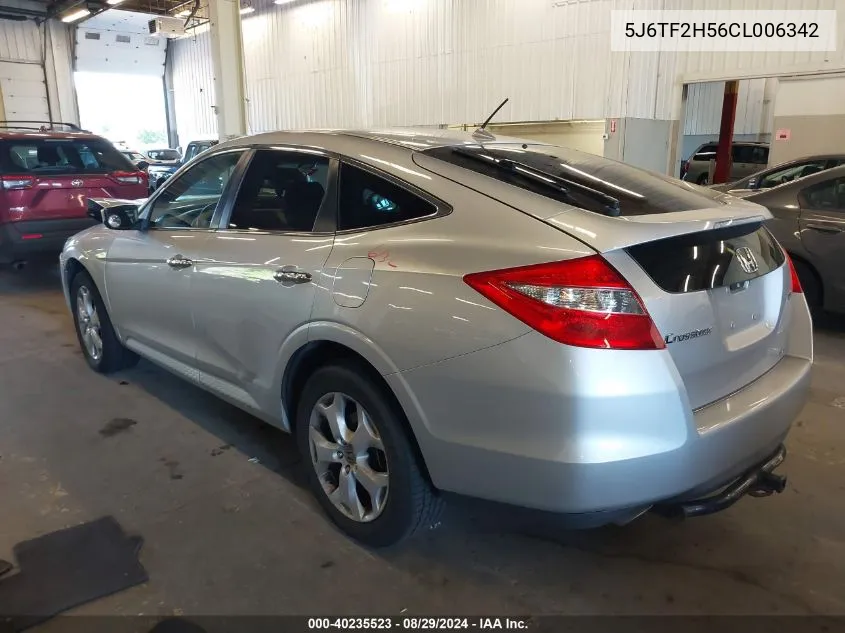 2012 Honda Crosstour Ex-L VIN: 5J6TF2H56CL006342 Lot: 40235523