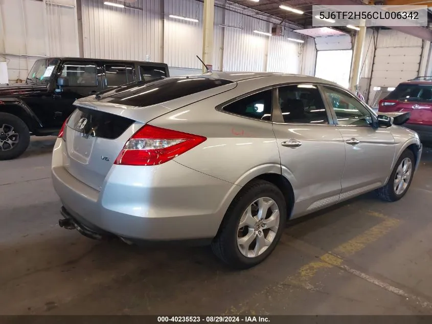 2012 Honda Crosstour Ex-L VIN: 5J6TF2H56CL006342 Lot: 40235523