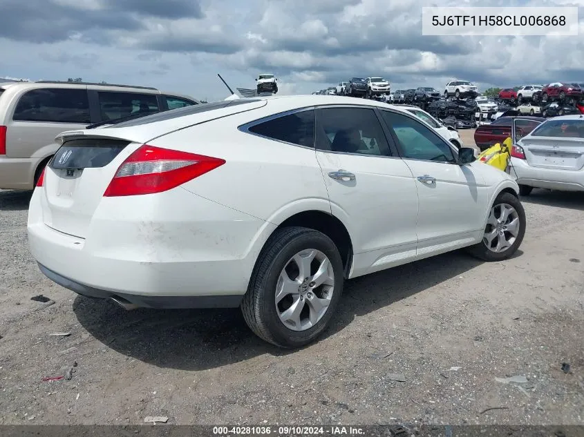 2012 Honda Crosstour Ex-L VIN: 5J6TF1H58CL006868 Lot: 40281036