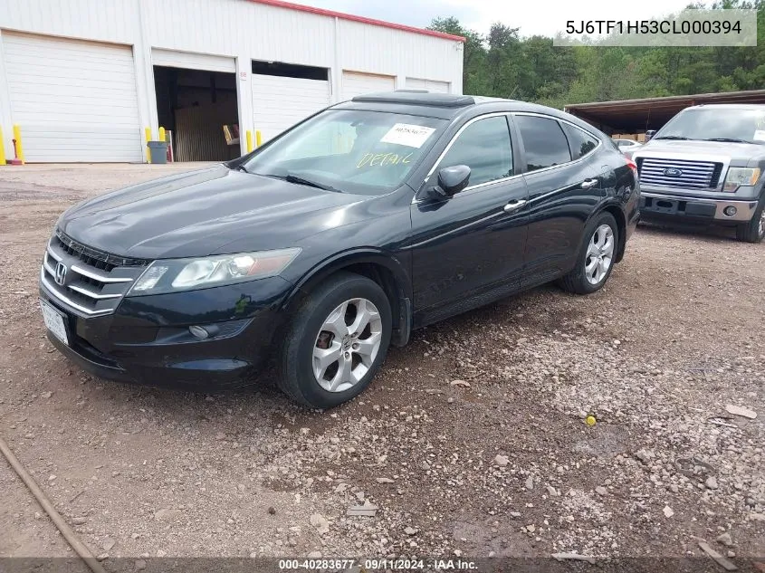 5J6TF1H53CL000394 2012 Honda Crosstour Ex-L