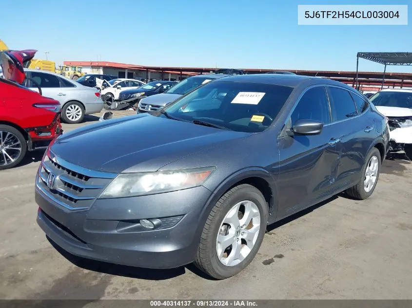 2012 Honda Crosstour Ex-L VIN: 5J6TF2H54CL003004 Lot: 40314137