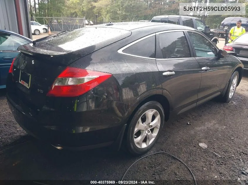 2012 Honda Crosstour Ex-L VIN: 5J6TF2H59CL005993 Lot: 40375969