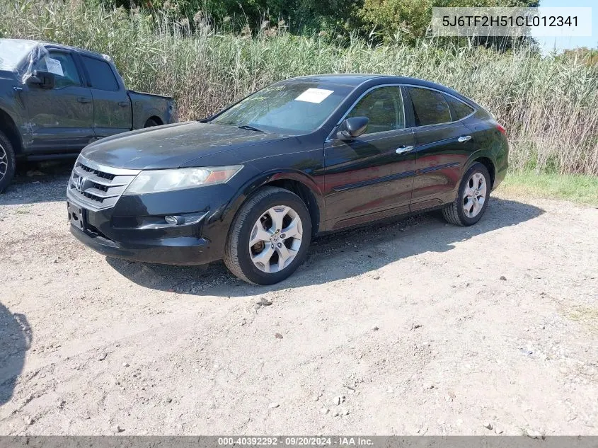 2012 Honda Crosstour Ex-L VIN: 5J6TF2H51CL012341 Lot: 40392292