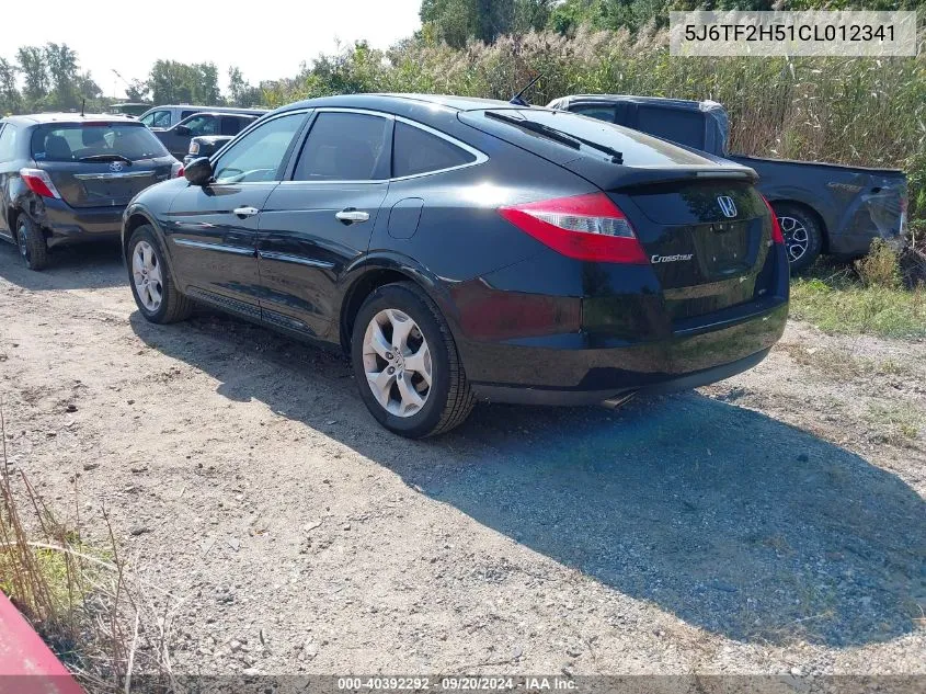 2012 Honda Crosstour Ex-L VIN: 5J6TF2H51CL012341 Lot: 40392292