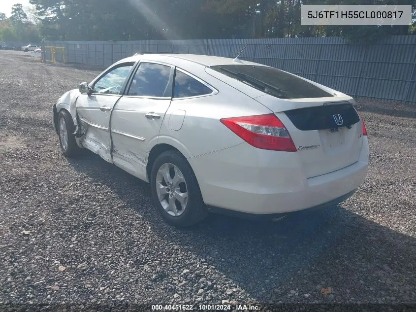 2012 Honda Crosstour Ex-L VIN: 5J6TF1H55CL000817 Lot: 40451622