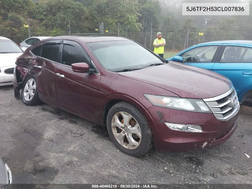 2012 Honda Crosstour Ex-L VIN: 5J6TF2H53CL007836 Lot: 40465218