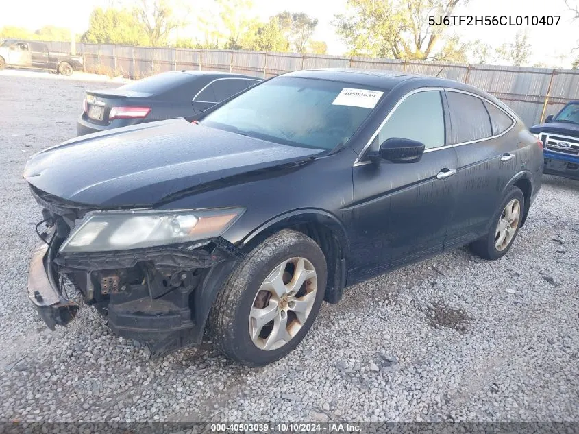 2012 Honda Crosstour Ex-L VIN: 5J6TF2H56CL010407 Lot: 40503039