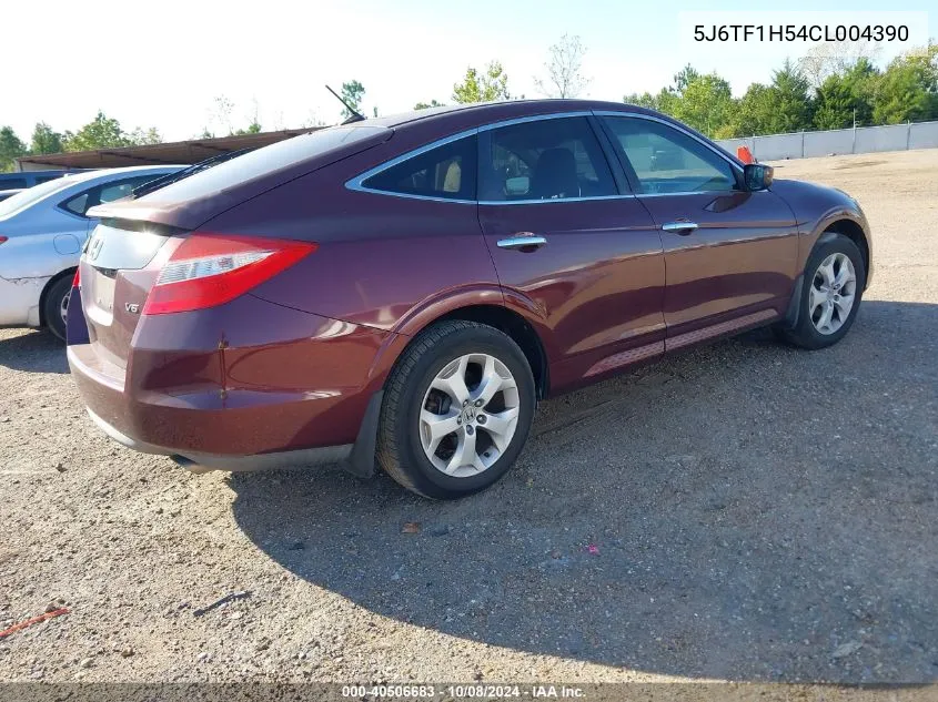 2012 Honda Crosstour Ex-L VIN: 5J6TF1H54CL004390 Lot: 40506683