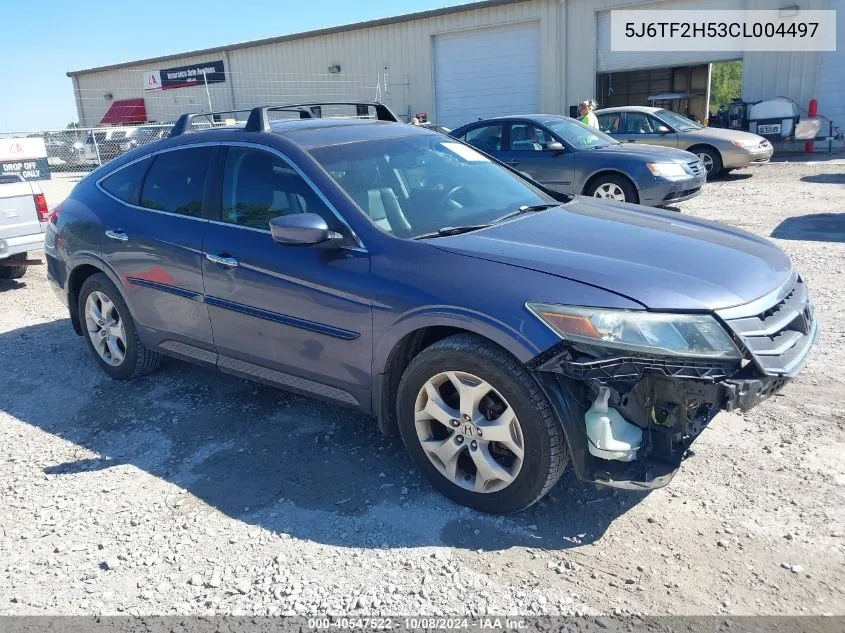 2012 Honda Crosstour Ex-L VIN: 5J6TF2H53CL004497 Lot: 40547522