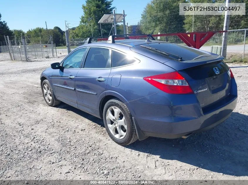 2012 Honda Crosstour Ex-L VIN: 5J6TF2H53CL004497 Lot: 40547522