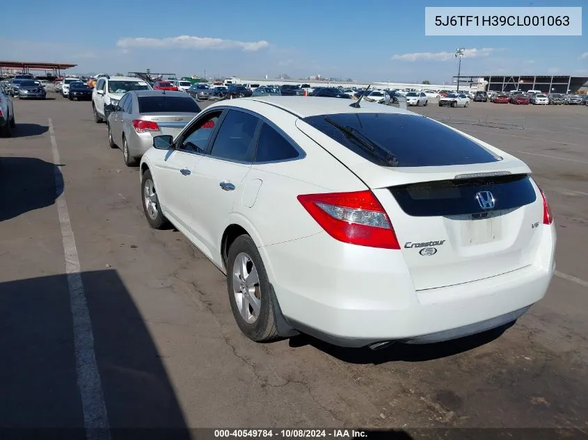 2012 Honda Crosstour Ex VIN: 5J6TF1H39CL001063 Lot: 40549784