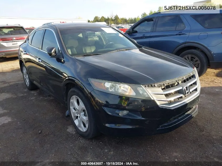 5J6TF2H5XCL005078 2012 Honda Crosstour Ex-L