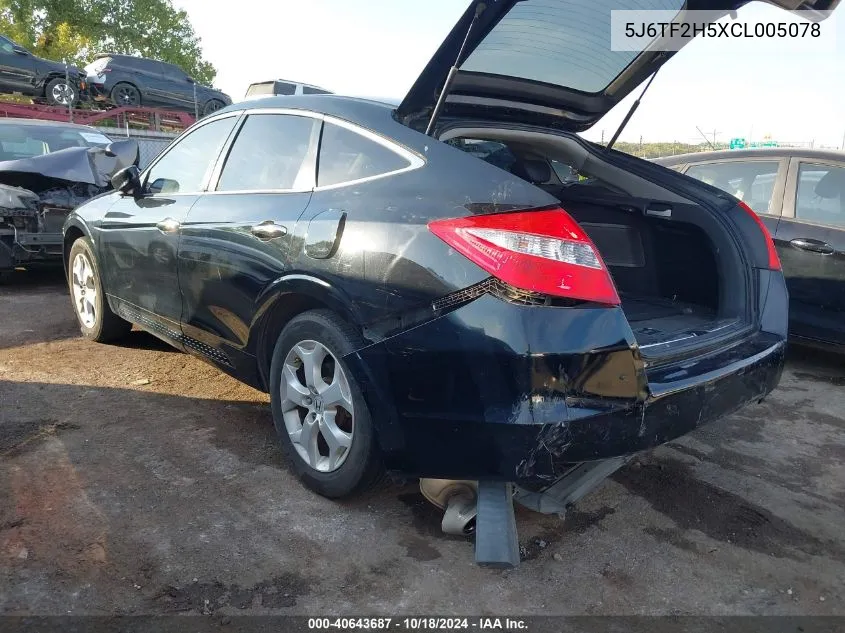 5J6TF2H5XCL005078 2012 Honda Crosstour Ex-L