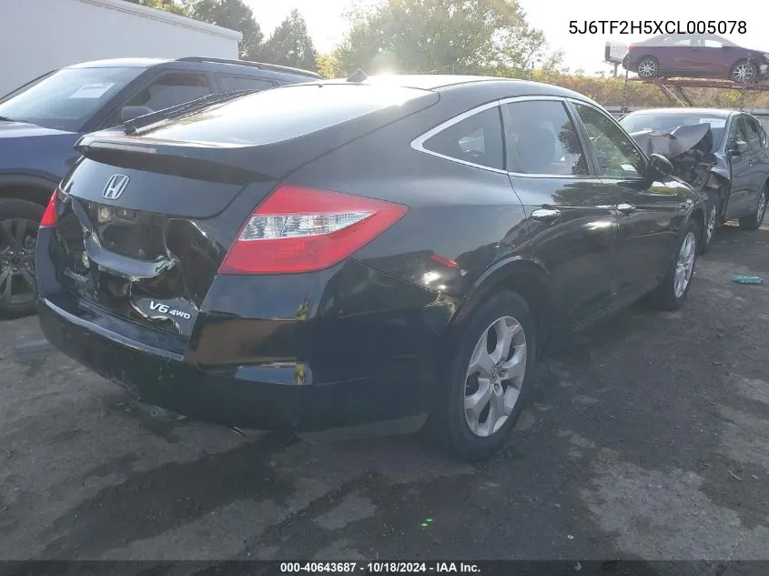 5J6TF2H5XCL005078 2012 Honda Crosstour Ex-L