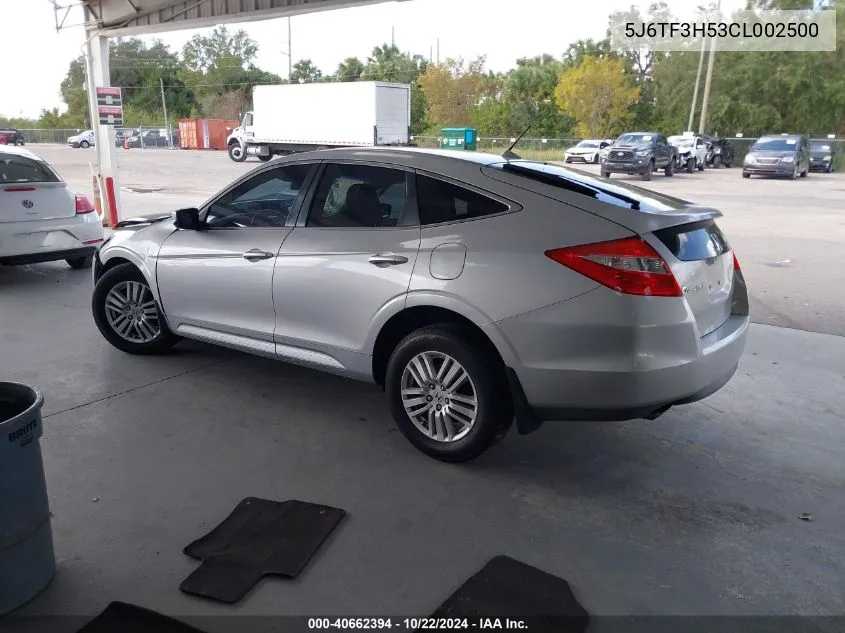 2012 Honda Crosstour 2.4 Ex-L VIN: 5J6TF3H53CL002500 Lot: 40662394