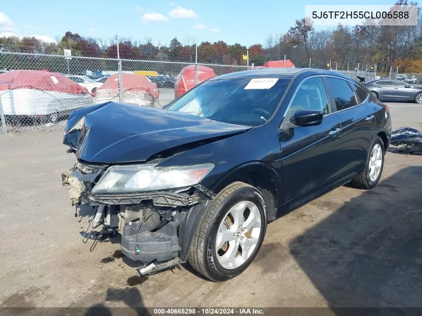 2012 Honda Crosstour Ex-L VIN: 5J6TF2H55CL006588 Lot: 40665298