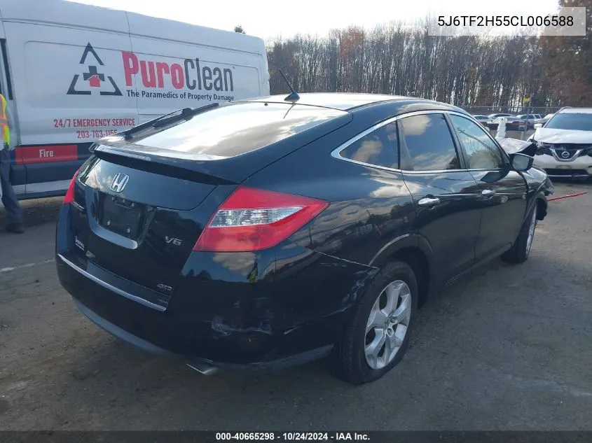 2012 Honda Crosstour Ex-L VIN: 5J6TF2H55CL006588 Lot: 40665298