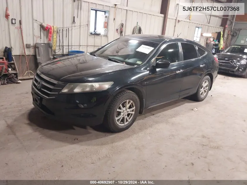 2012 Honda Crosstour Ex-L VIN: 5J6TF2H57CL007368 Lot: 40692907