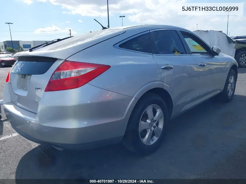 2012 Honda Crosstour Ex VIN: 5J6TF1H33CL006999 Lot: 40701997