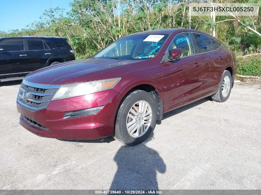 2012 Honda Crosstour 2.4 Ex-L VIN: 5J6TF3H5XCL005250 Lot: 40739640