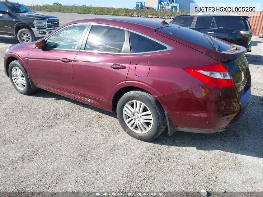 2012 Honda Crosstour 2.4 Ex-L VIN: 5J6TF3H5XCL005250 Lot: 40739640