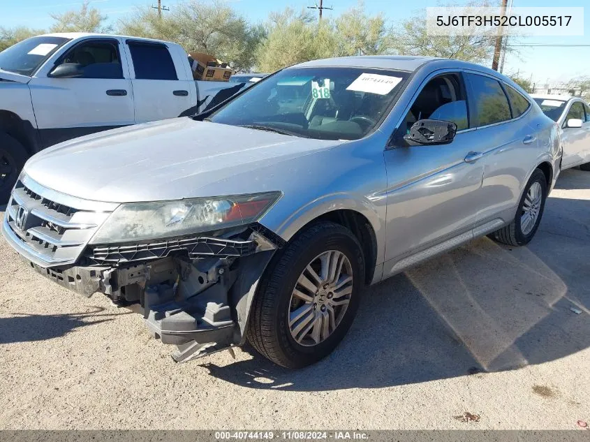 2012 Honda Crosstour 2.4 Ex-L VIN: 5J6TF3H52CL005517 Lot: 40744149