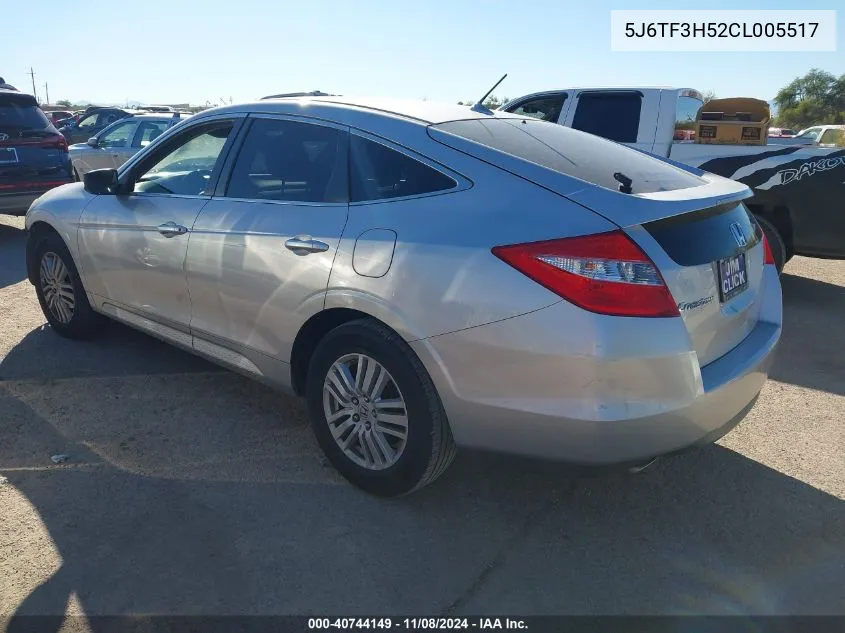 2012 Honda Crosstour 2.4 Ex-L VIN: 5J6TF3H52CL005517 Lot: 40744149