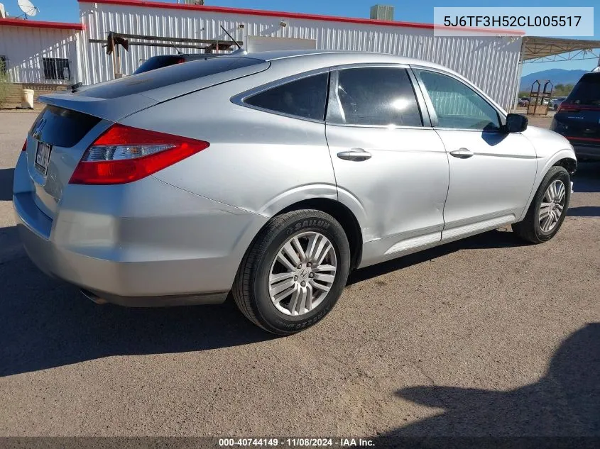 2012 Honda Crosstour 2.4 Ex-L VIN: 5J6TF3H52CL005517 Lot: 40744149