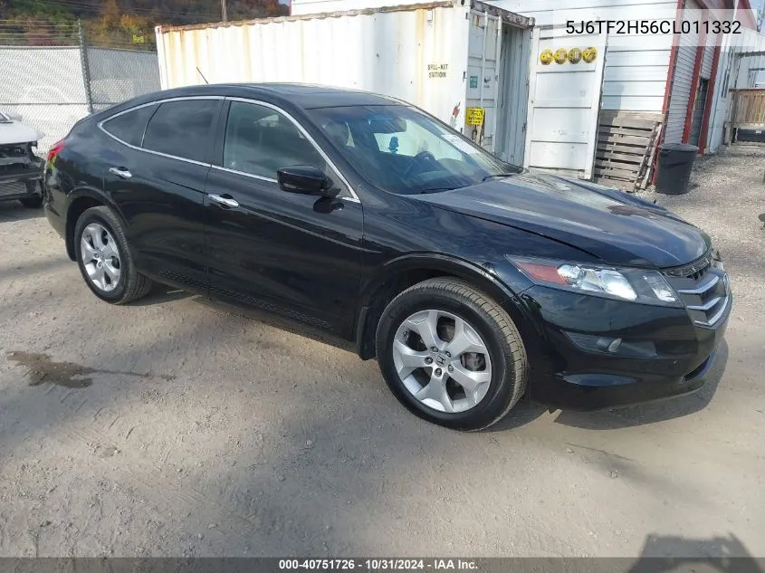 2012 Honda Crosstour Ex-L VIN: 5J6TF2H56CL011332 Lot: 40751726