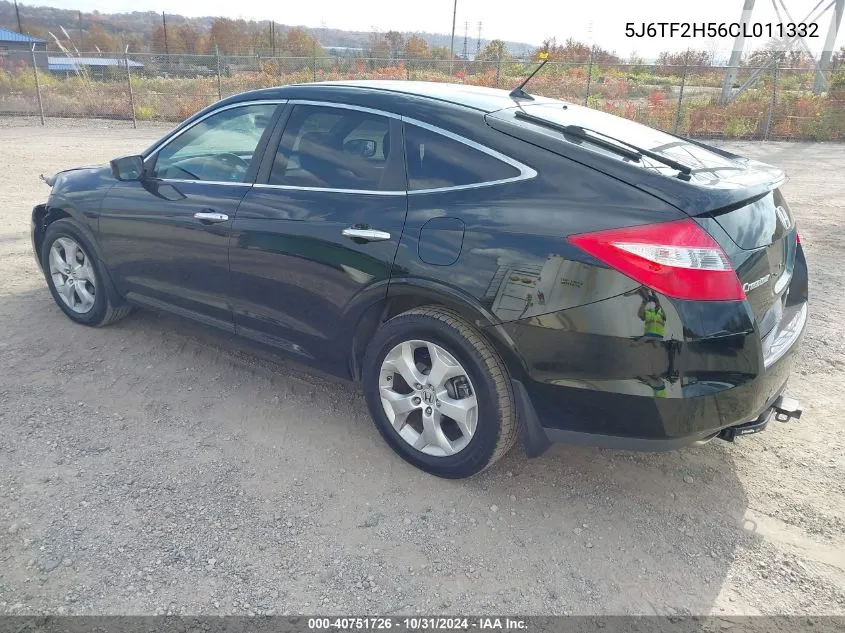 2012 Honda Crosstour Ex-L VIN: 5J6TF2H56CL011332 Lot: 40751726