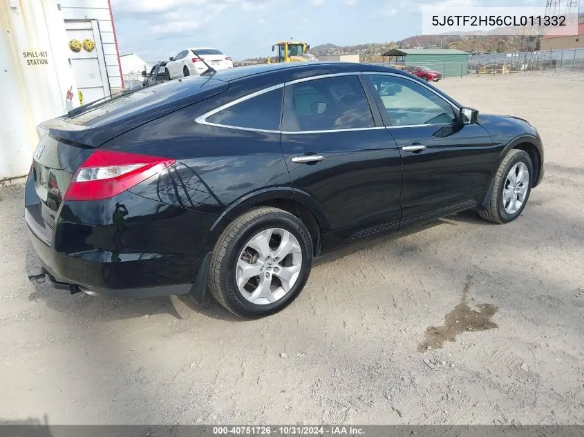 2012 Honda Crosstour Ex-L VIN: 5J6TF2H56CL011332 Lot: 40751726