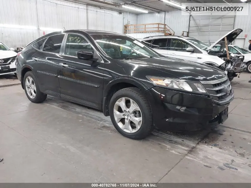 2012 Honda Crosstour Ex-L VIN: 5J6TF1H51CL000927 Lot: 40782765