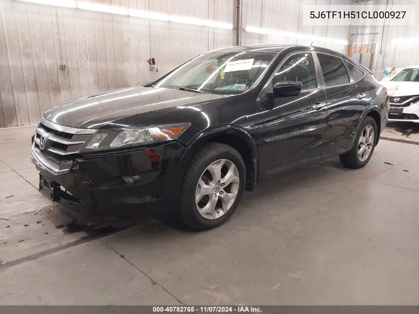 2012 Honda Crosstour Ex-L VIN: 5J6TF1H51CL000927 Lot: 40782765