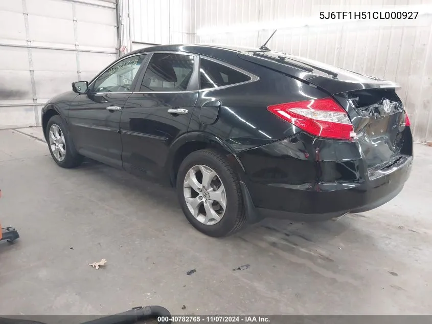 2012 Honda Crosstour Ex-L VIN: 5J6TF1H51CL000927 Lot: 40782765