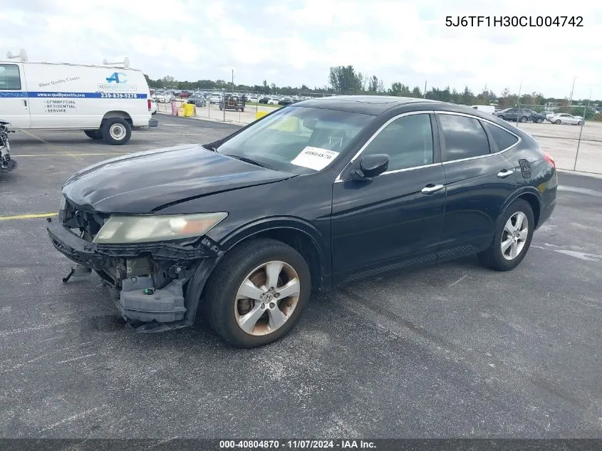 2012 Honda Crosstour Ex VIN: 5J6TF1H30CL004742 Lot: 40804870