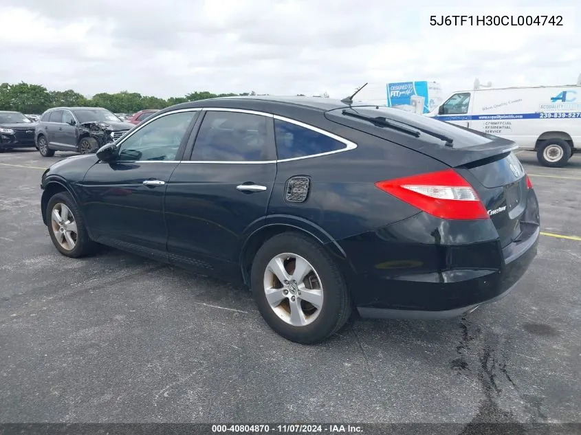 2012 Honda Crosstour Ex VIN: 5J6TF1H30CL004742 Lot: 40804870