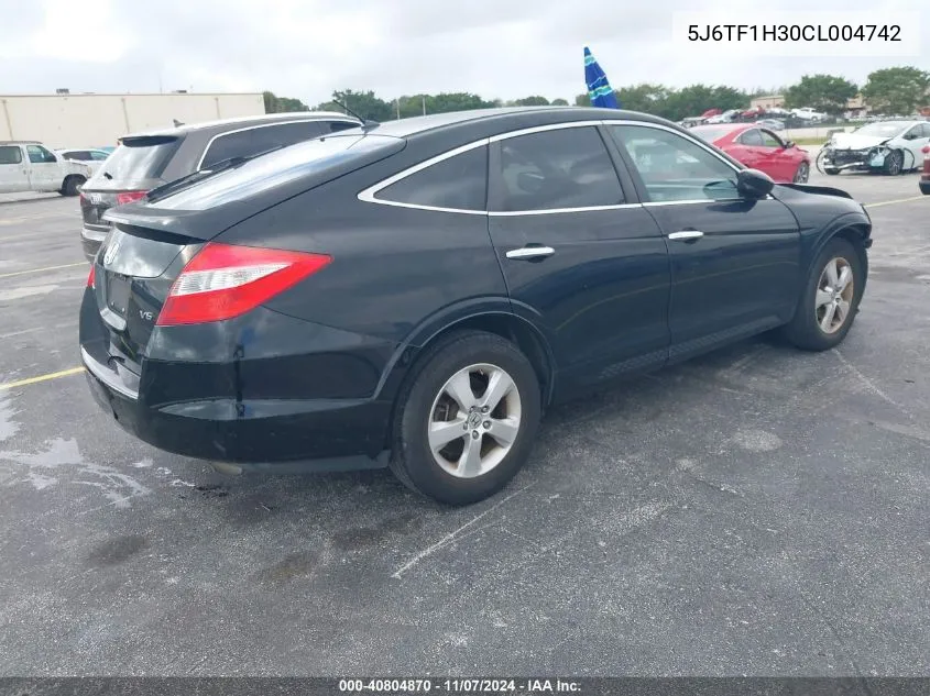 2012 Honda Crosstour Ex VIN: 5J6TF1H30CL004742 Lot: 40804870