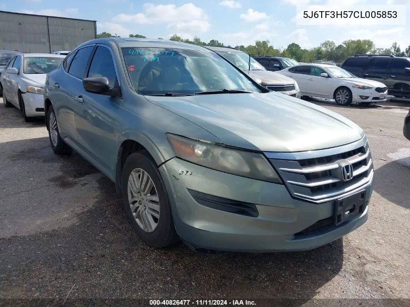 2012 Honda Crosstour 2.4 Ex-L VIN: 5J6TF3H57CL005853 Lot: 40826477