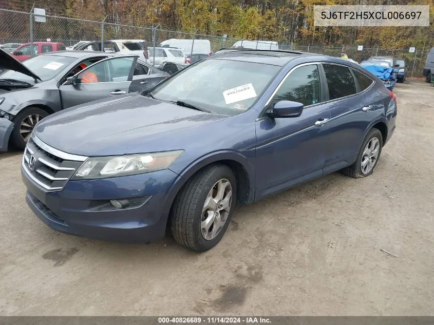 5J6TF2H5XCL006697 2012 Honda Crosstour Ex-L