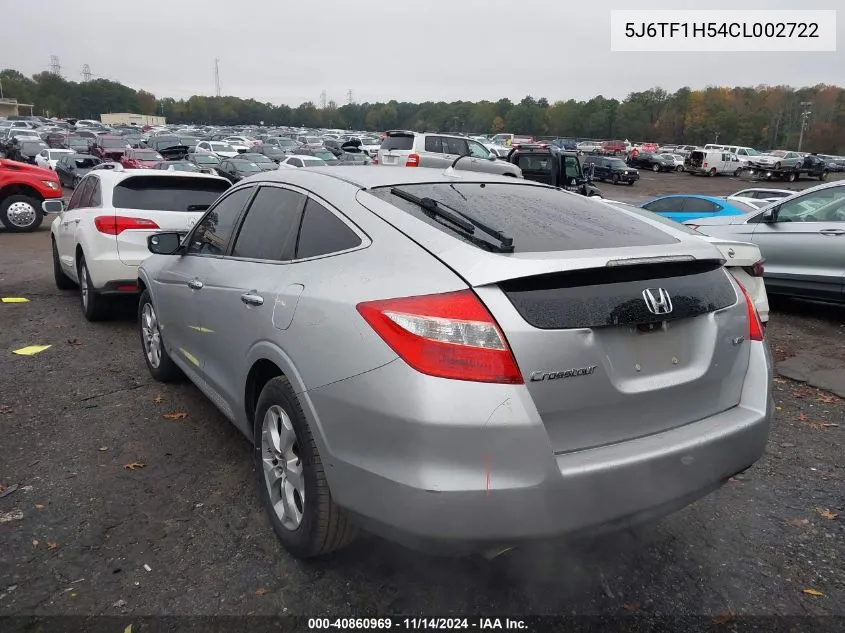 2012 Honda Crosstour Ex-L VIN: 5J6TF1H54CL002722 Lot: 40860969