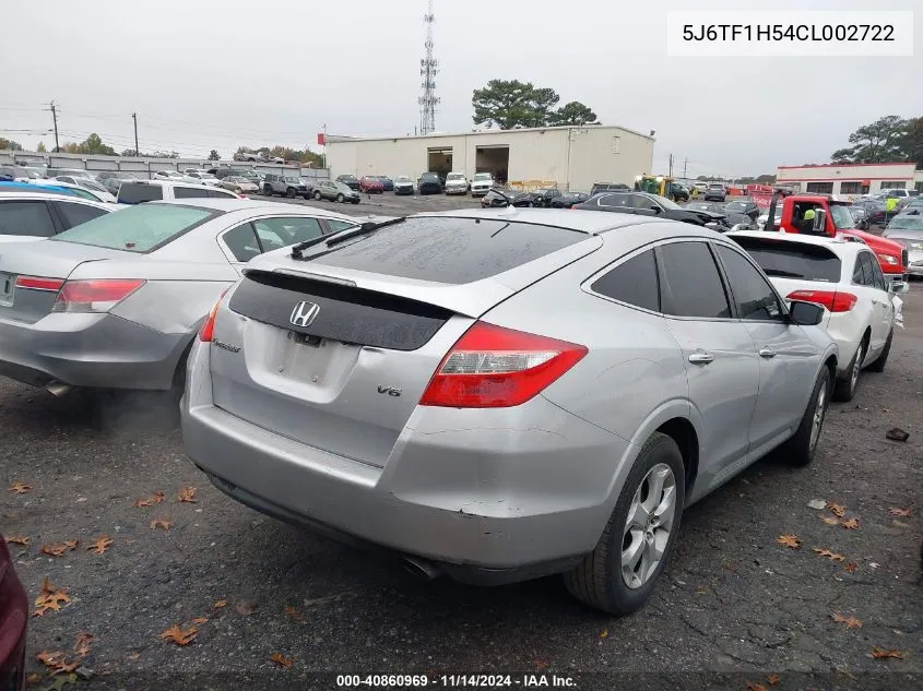 2012 Honda Crosstour Ex-L VIN: 5J6TF1H54CL002722 Lot: 40860969