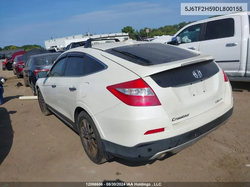 2013 Honda Crosstour VIN: 5J6TF2H59DL800155 Lot: 12086656