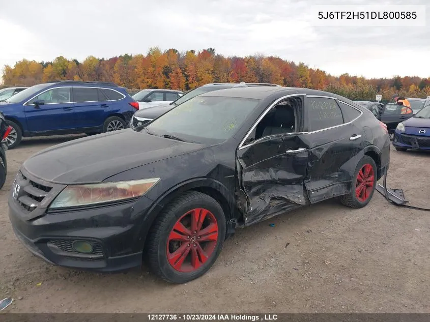 2013 Honda Crosstour VIN: 5J6TF2H51DL800585 Lot: 12127736